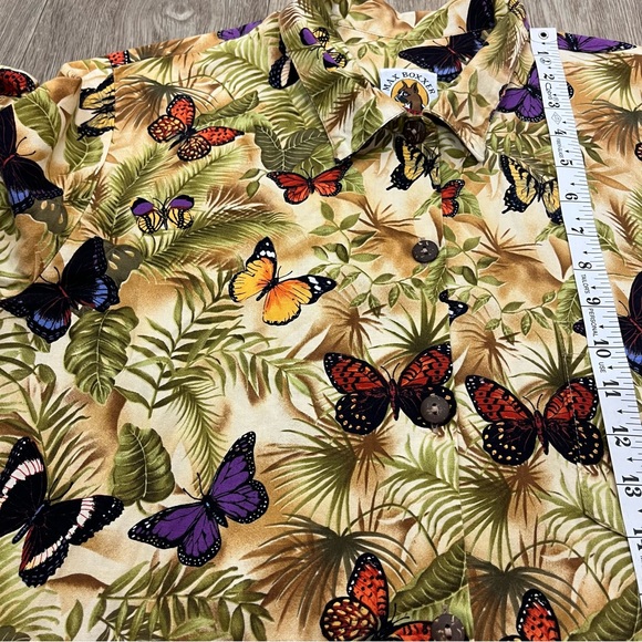 Max Boxxer Butterfly Button down shirt size large - Picture 6 of 6